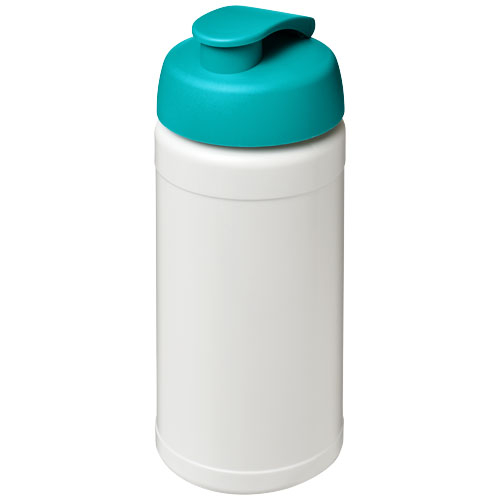 Bidon de sport Baseline personnalisable 500 ml Blanc et Vert eau